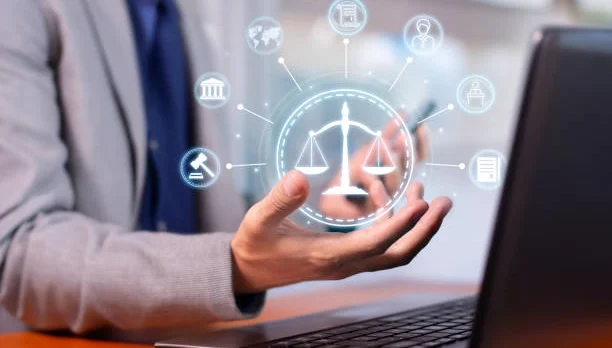Professional SaaS lawyer reviewing software contracts and compliance documents for a Software-as-a-Service company.
